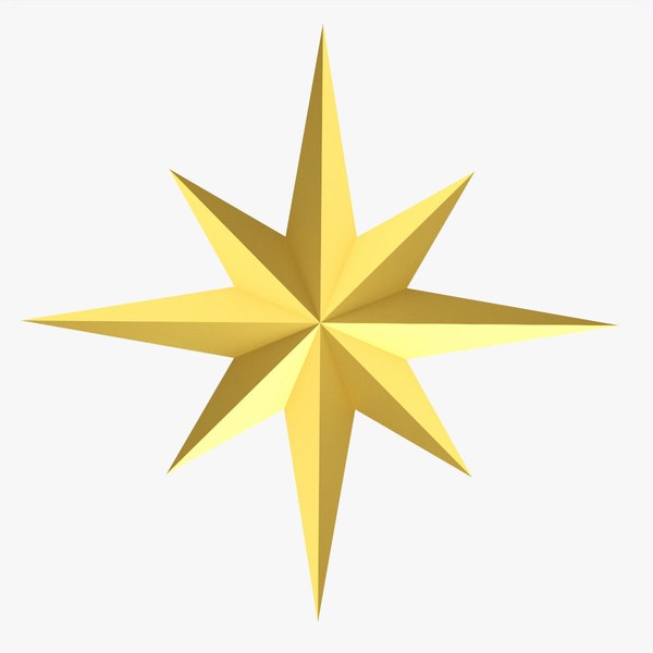 3D model Christmas gold star