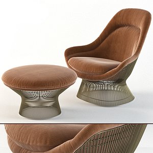 3D warren platner ottoman