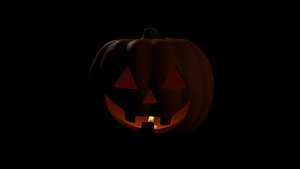 cinema4d halloween jack o lantern