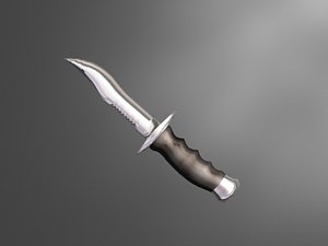 3d model combat knife