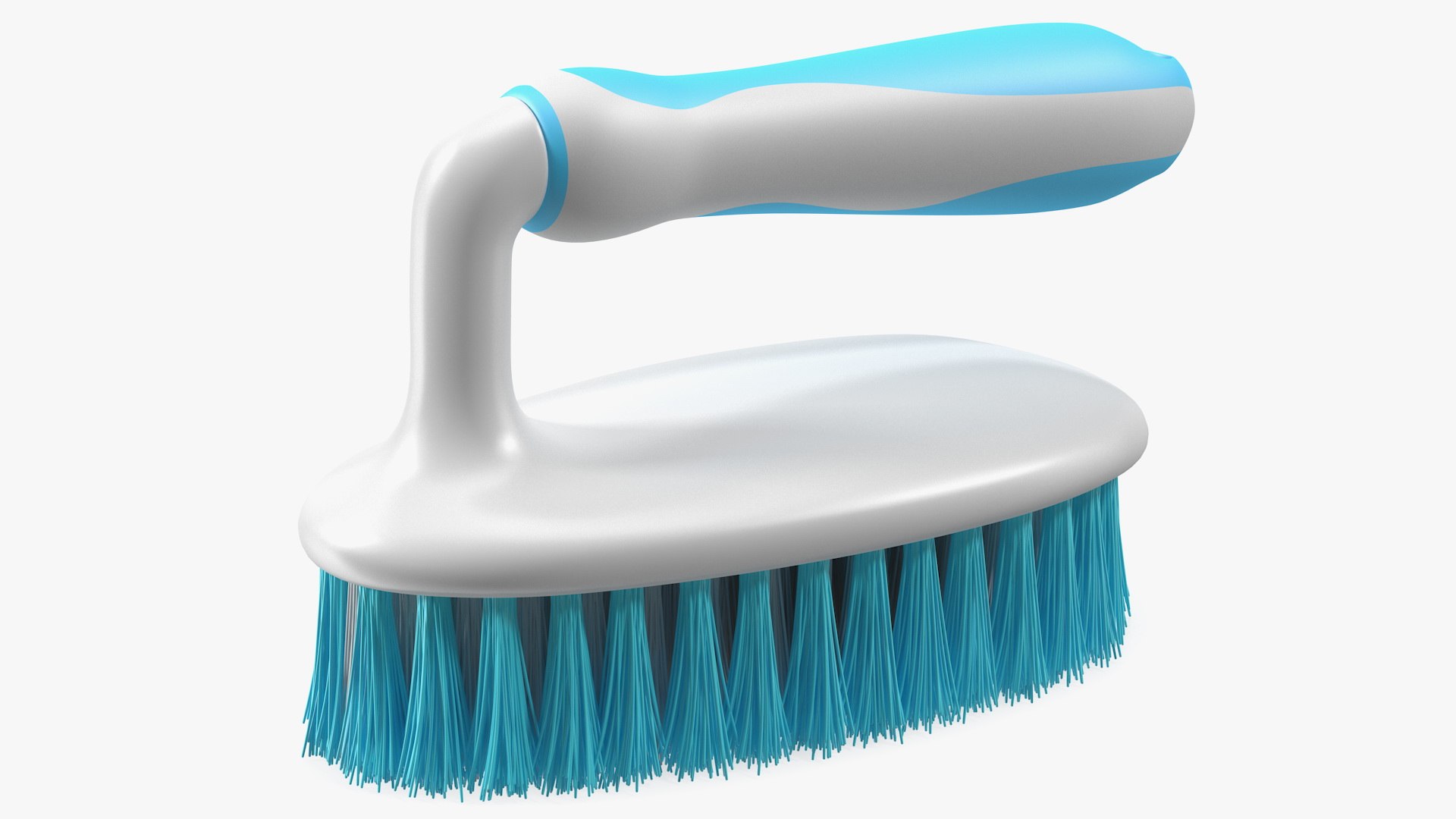 Scrub Brush with Grip Handle 3D model preview
