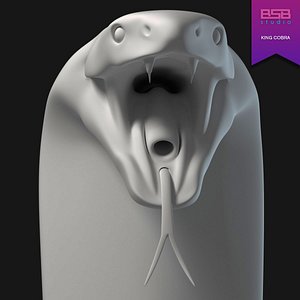 king cobra 3d model