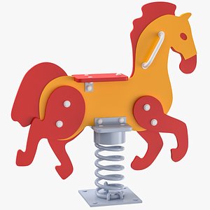 3D Playground Horse Springer 02