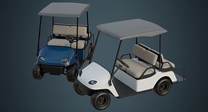 golf cart 1a 3D model