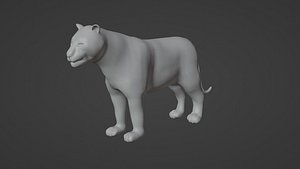 tiger basemesh 3D