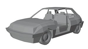 3D Simple Sedan3 model
