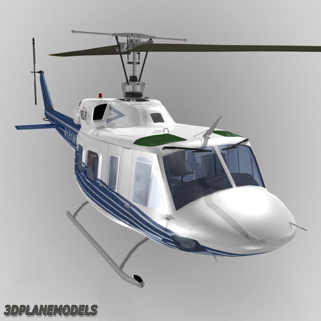 Bell 212 Huey Helicopter 3d Model
