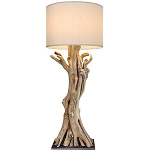 3D Rustic Floor lamp made natural driftwood branches Scandinavian 3D model