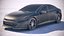 3D model generic electric sedan