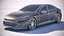 3D model generic electric sedan
