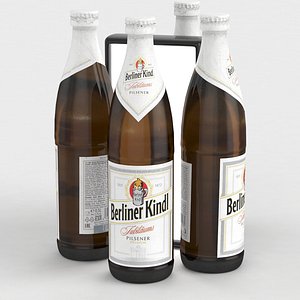 Beer Bottle Berliner Kindl Jubilaums Pilsener 500ml 2021 3D model