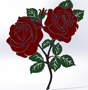 rose 3D model