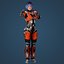 Sci-Fi Girl Low-poly