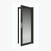 Office door made of aluminum and glass 4