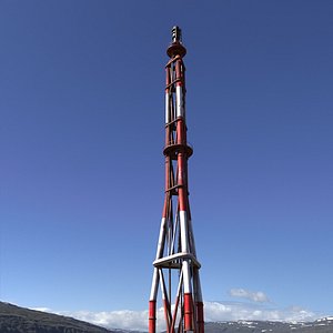 Industrial Flare Stack 3D