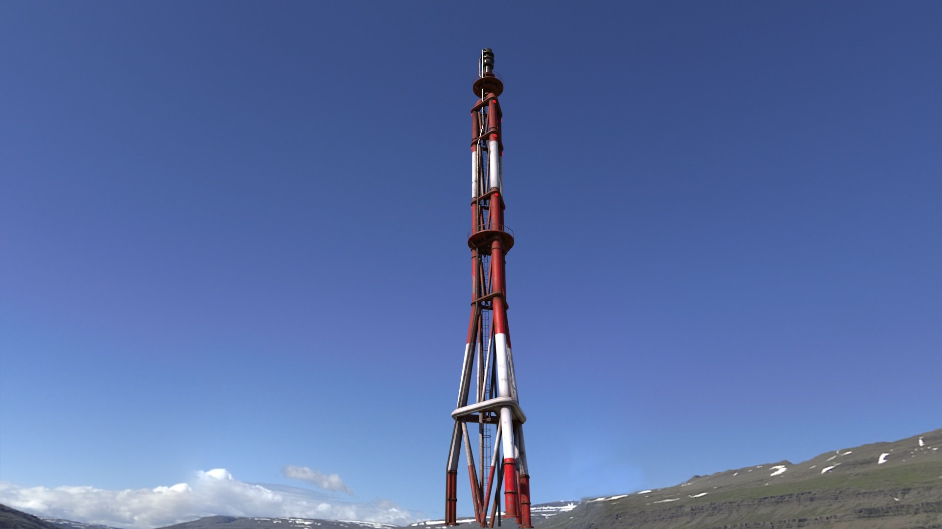 Industrial Flare Stack 3D - TurboSquid 2432651