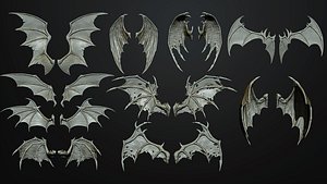 3D  Creature wings