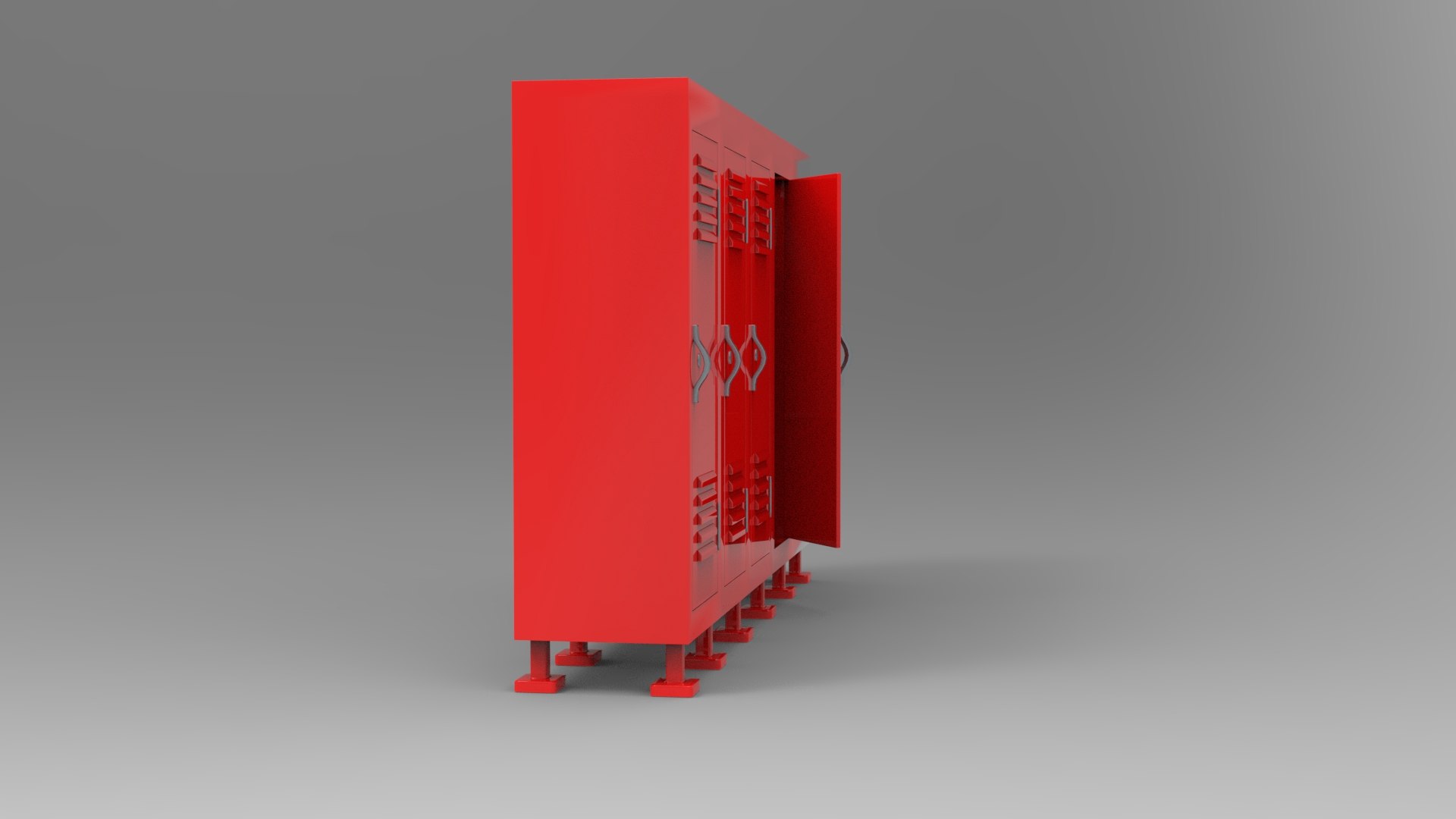 Lockers Model - TurboSquid 1744628