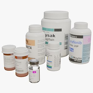 3D Medicine Bottle 1 Basic model