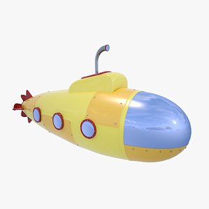 Stylized Cartoon Submarine
