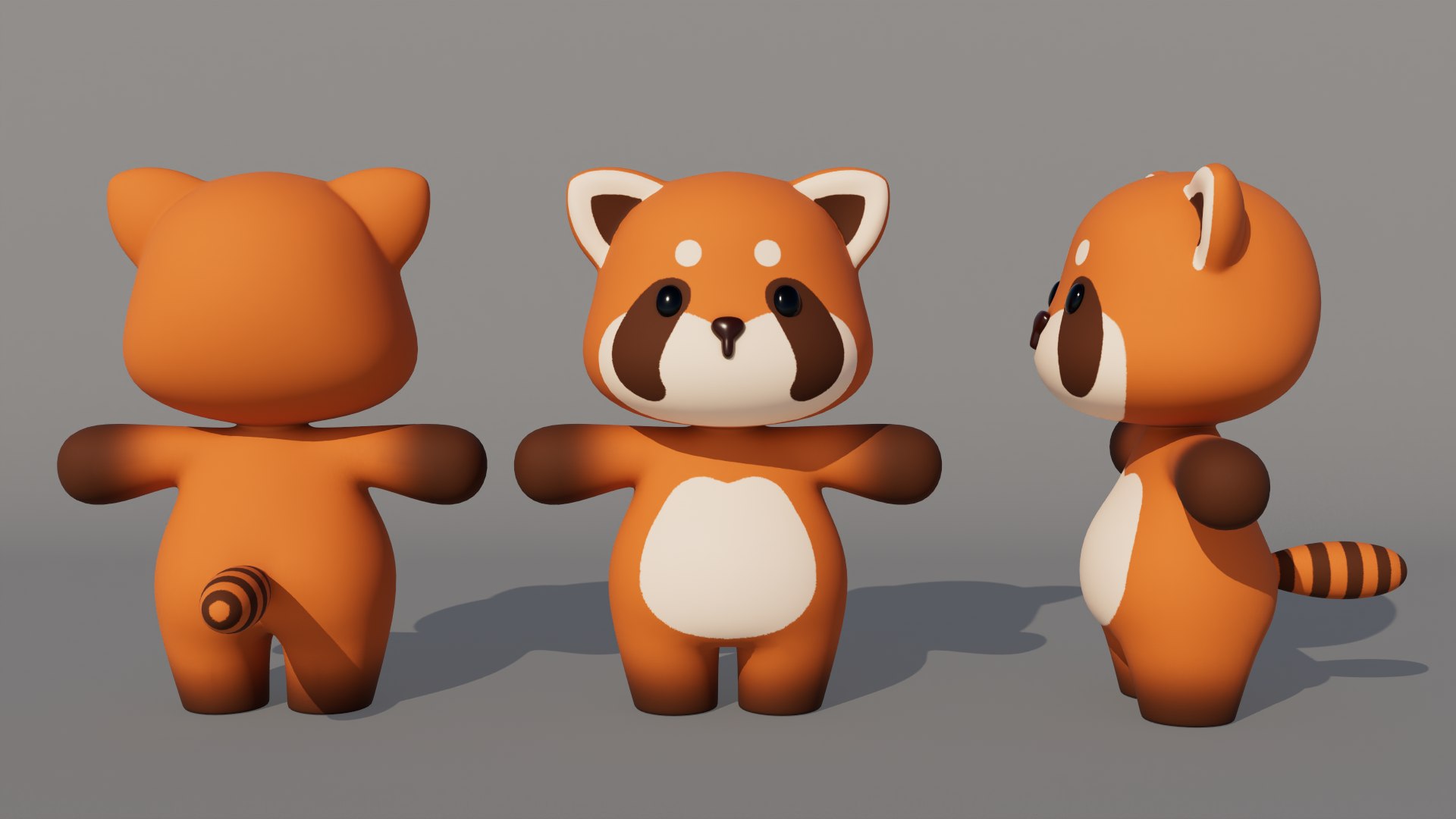 3D Rigged Cartoon Raccoon Model - TurboSquid 2206470
