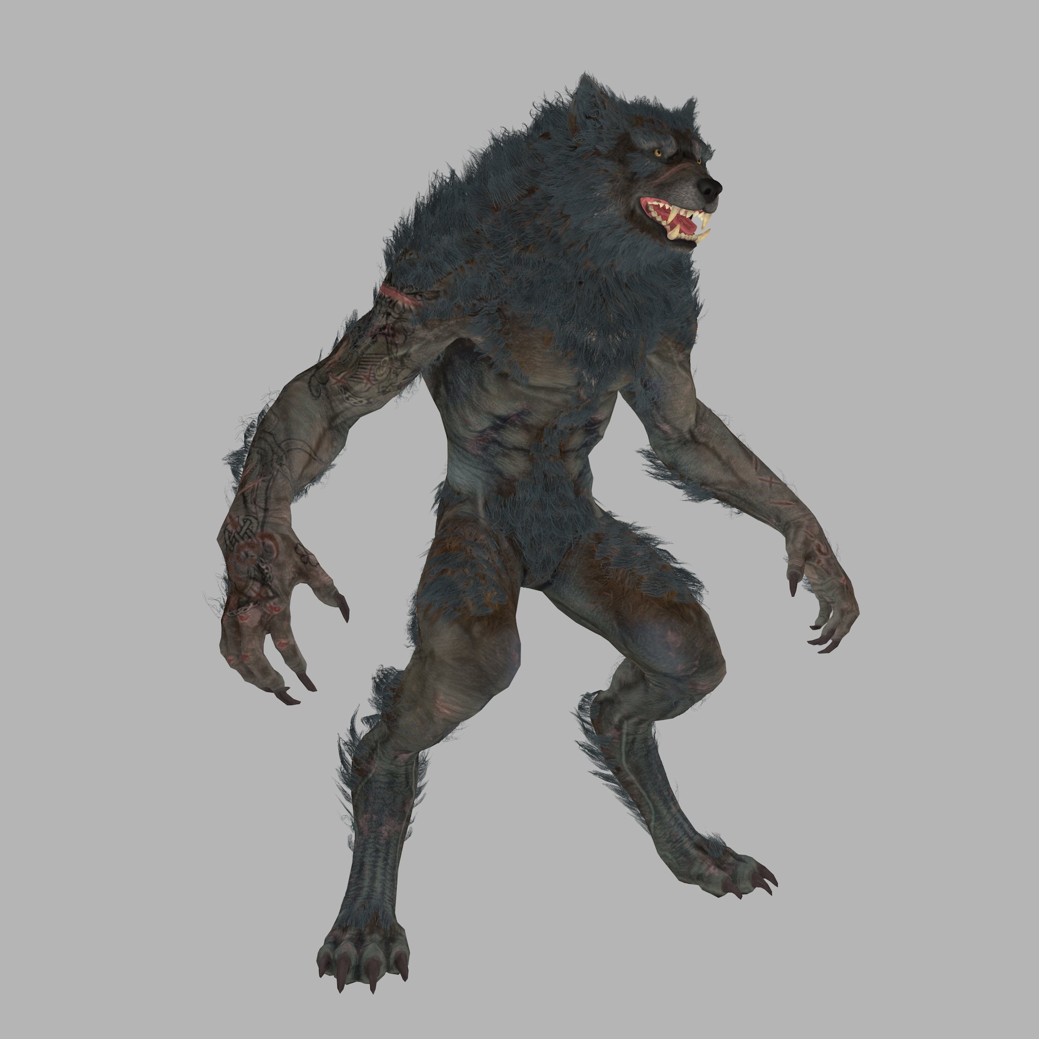 Mythical Creatures Werewolf 3d Model 3d Studio3ds Maxautodesk Fbx