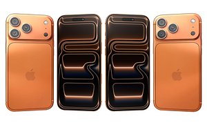 Apple iPhone 17 Pro Max Cosmic Orange 3D