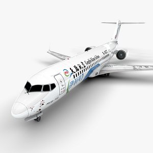 3D Genghis Khan Airlines B-602T COMAC ARJ21-700 L1958 model