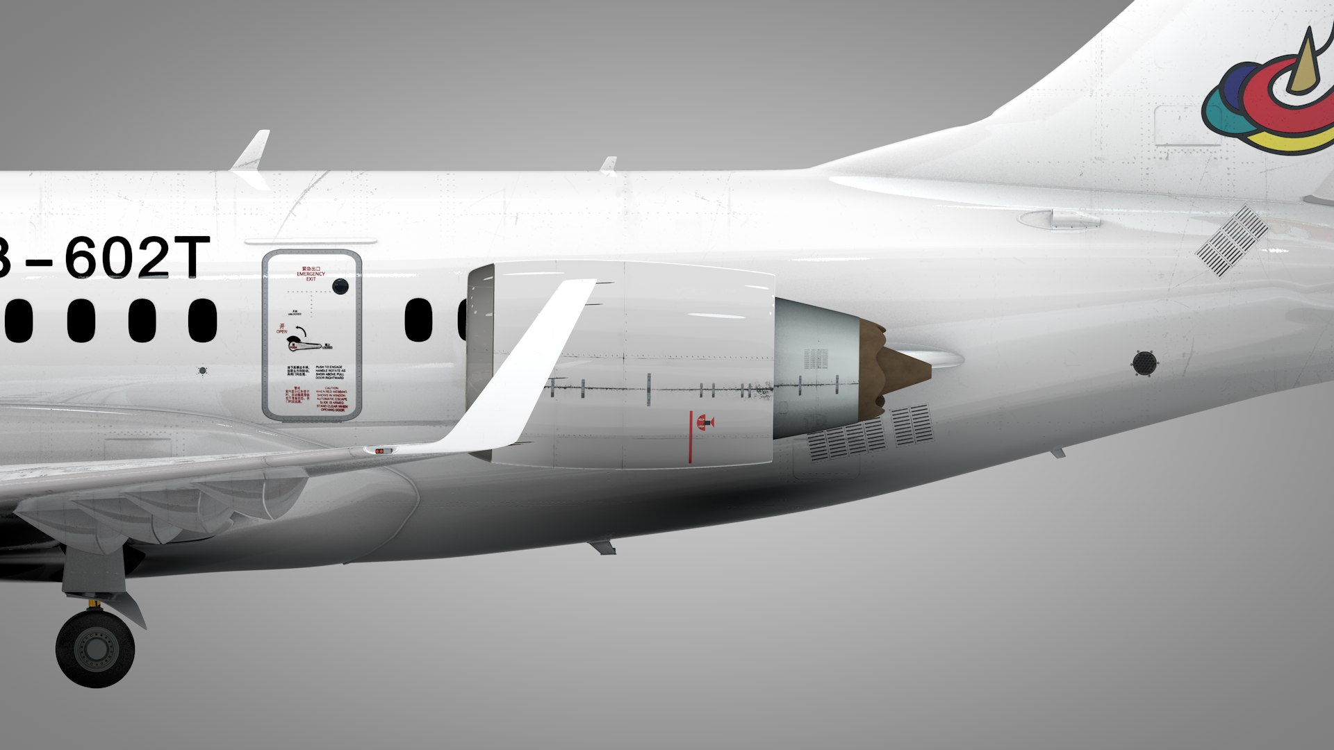 3D Genghis Khan Airlines B-602T COMAC ARJ21-700 L1958 Model ...