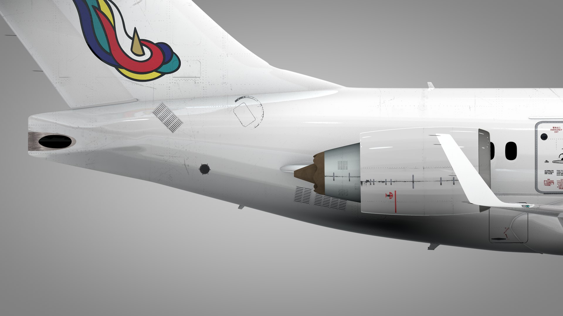 3D Genghis Khan Airlines B-602T COMAC ARJ21-700 L1958 Model ...