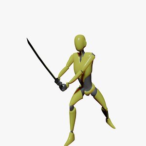 3D Samurai animations - Motion Cast15 Vol1 model