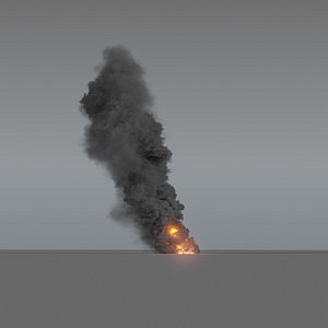 3D model smoke column 01 vdb
