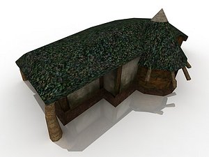 low polygon fantasy house