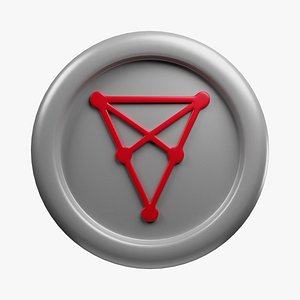 Chiliz or CHZ Silver Crypto Coin with cartoon style