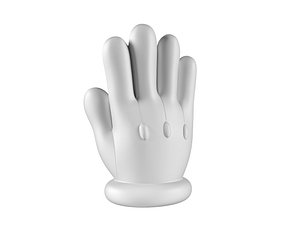 3D Mario Hand - Palm 1