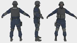 3D model Swat Men