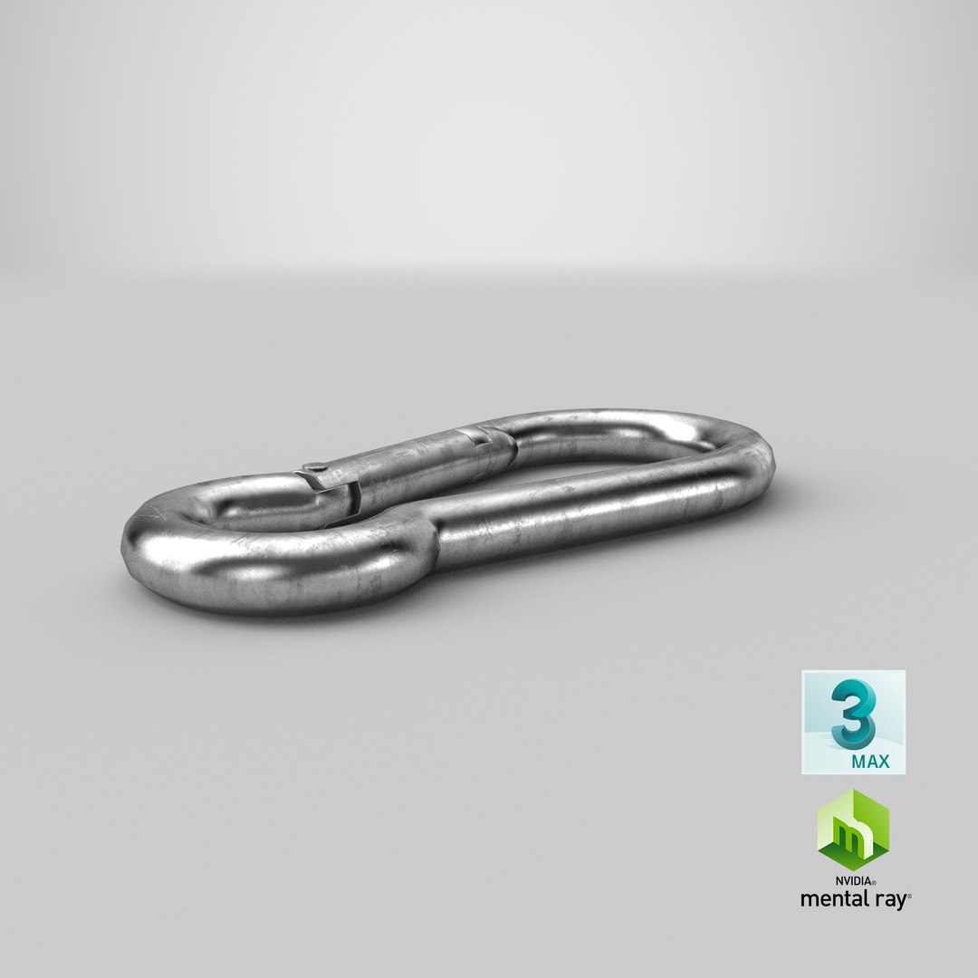 steel carabiner 3D model https://p.turbosquid.com/ts-thumb/NG/8l6vDw/dRxyOnuS/stemcell_max_mental_ray_render/png/1559122339/1920x1080/fit_q87/80825e7bc9cc3205793c896664fc4fdc9033aabd/stemcell_max_mental_ray_render.jpg