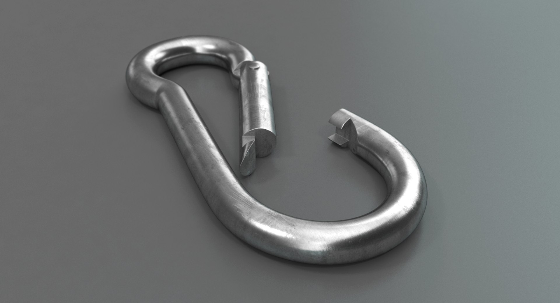 steel carabiner 3D model https://p.turbosquid.com/ts-thumb/NG/8l6vDw/pT6SBCVD/carabiner_clip_context03/png/1558625610/1920x1080/fit_q87/5ff586acff56f51aa3d86e21303c1a30a62e4f10/carabiner_clip_context03.jpg