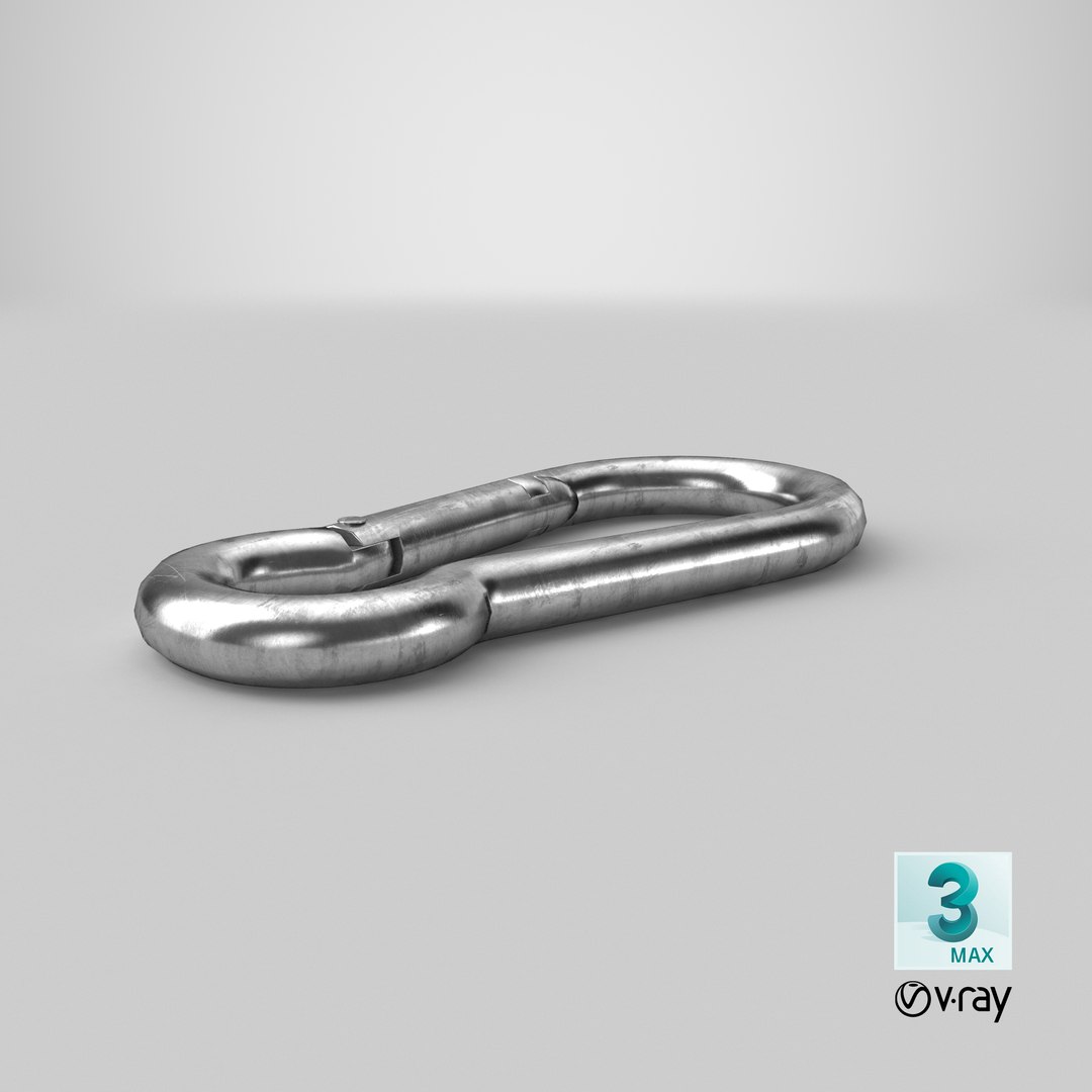 steel carabiner 3D model https://p.turbosquid.com/ts-thumb/NG/8l6vDw/tk1CZO3t/stemcell_max_vray_render/png/1559122337/1920x1080/fit_q87/6f3ada6fff936c874e56c41819bd2c9b90be9e71/stemcell_max_vray_render.jpg