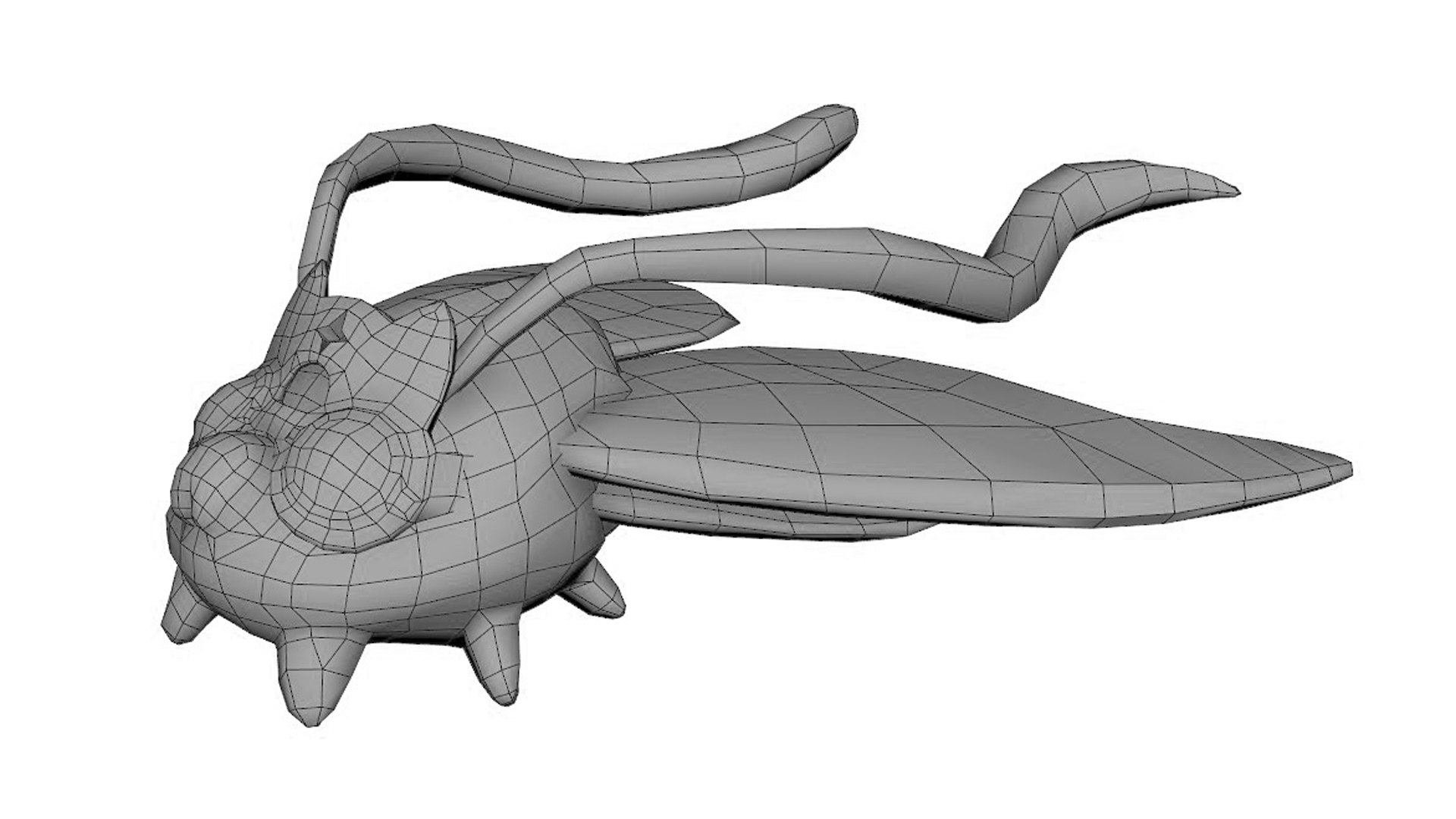 Abyss Moth Anim Rig 3D - TurboSquid 2218272
