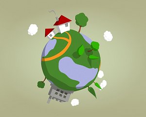 small earth - cartoon
