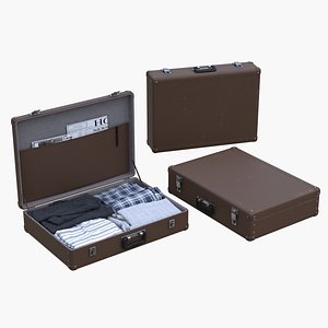3dsmax suitcase clothes