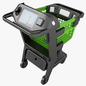 3D shopping smart cart model