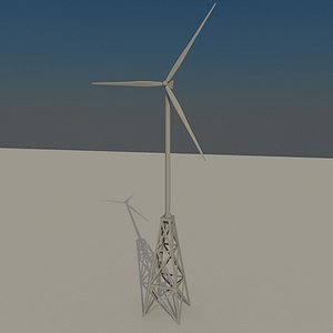 3d model of wind turbine