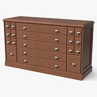 Wooden Card Catalog Storage
