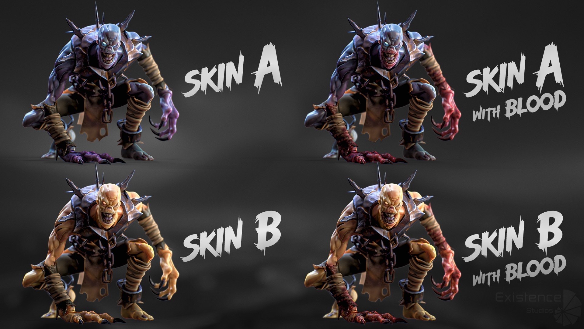 3D Ghoul - Stylized Devils - Creepy Zombie - Monster Enemy - 39 Model ...