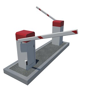 3d parking barrier model