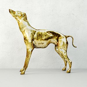 large brass greyhound model