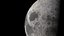 3D realistic moon