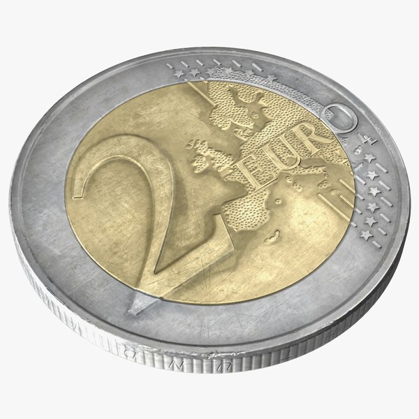 Germany 2 Euro Coin model